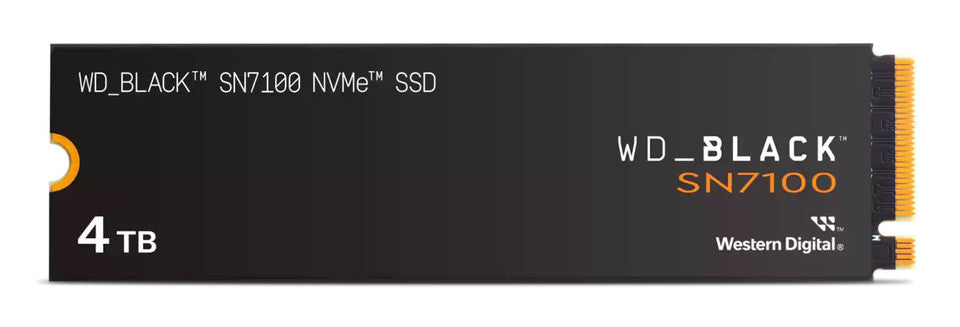 Western Digital Black SN7100 SSD M.2 4TB PCIe 4.0 NVMe 7000MB/s per PC