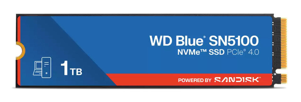 Western Digital WD Blue SN5100 SSD 1TB M.2 NVMe PCIe 4.0 7100/6700 MB/s