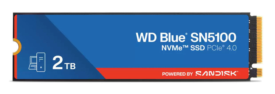 Western Digital WD Blue SN5100 SSD 2TB M.2 NVMe PCIe 4.0 7100/6700 MB/s