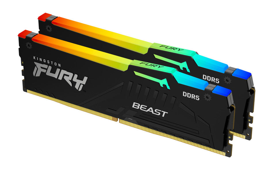 Kingston FURY Beast RGB 32GB Kit 2x16GB DDR5 6000Mhz CL30
