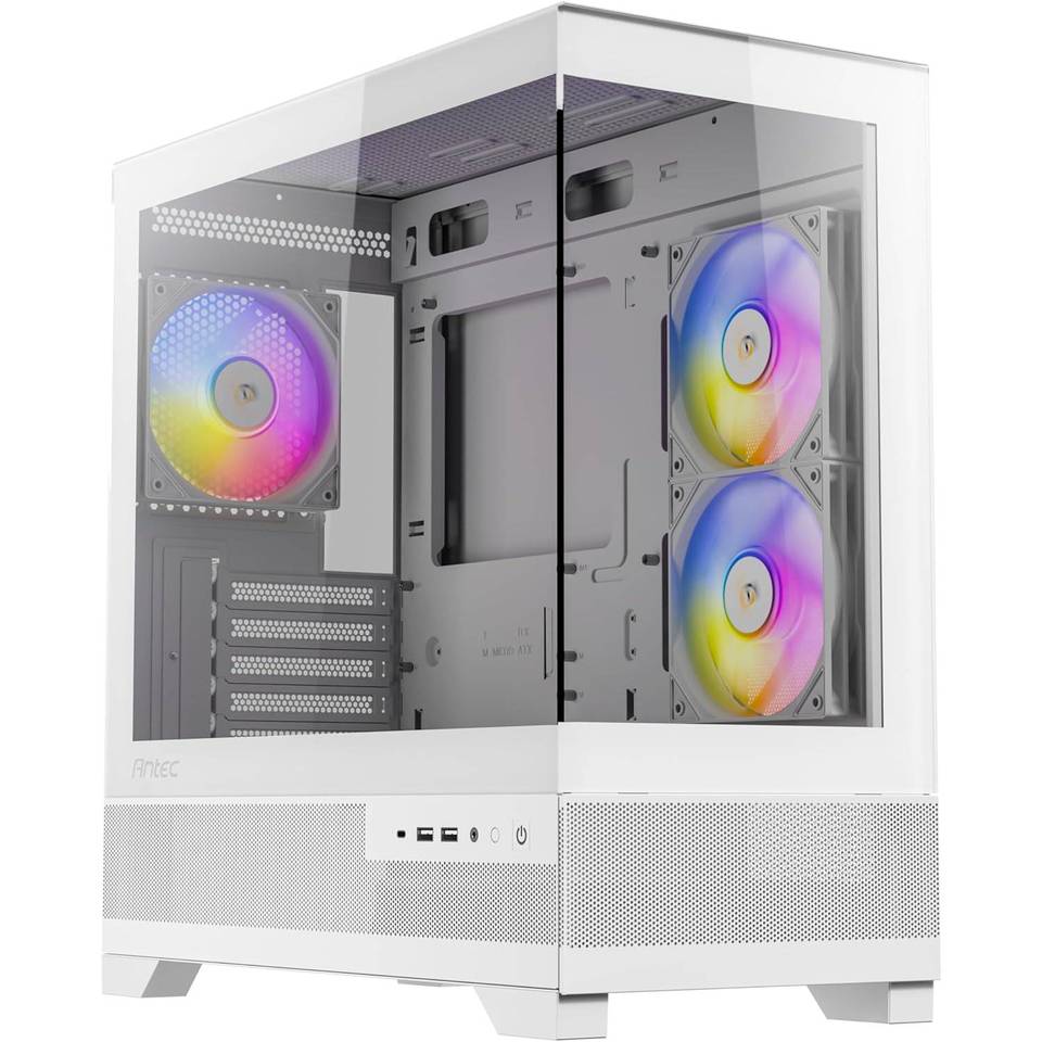 Antec CX500M ARGB White Case Mini Tower No-Power mATX/Mini-ITX