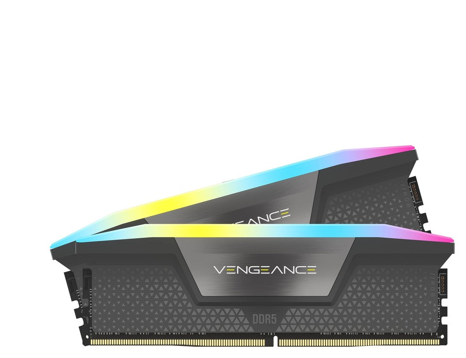 Corsair CMH32GX5M2F6000Z36 Vengeance RGB 32GB Kit 2x16GB DDR5 6000MHz CL36 Grigio - Memorie RAM