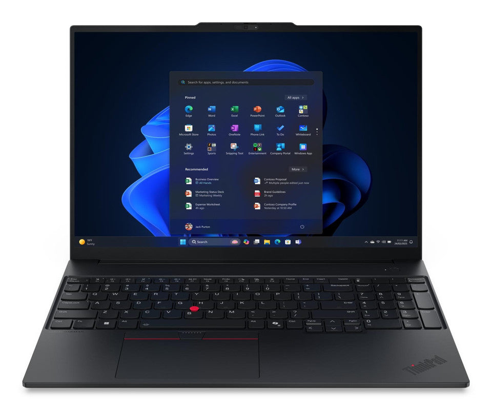 Lenovo ThinkPad E16 Gen 3 Intel Core Ultra 5 255U 16GB Intel Graphics 512GB 16" WUXGA Windows 11 Pro