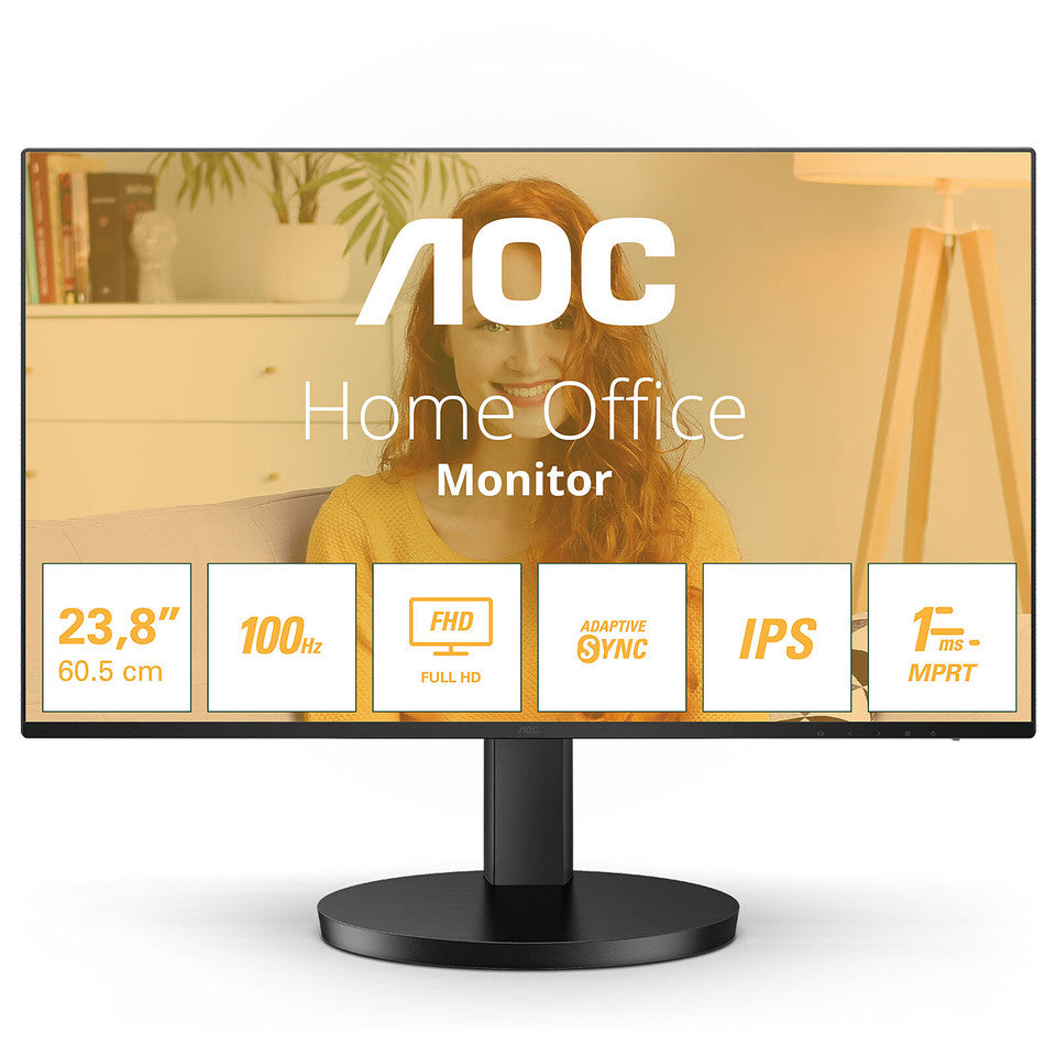 AOC 24B3HA2 Monitor 23,8" IPS 100Hz Full HD 1ms Multimediale HDMI/VGA