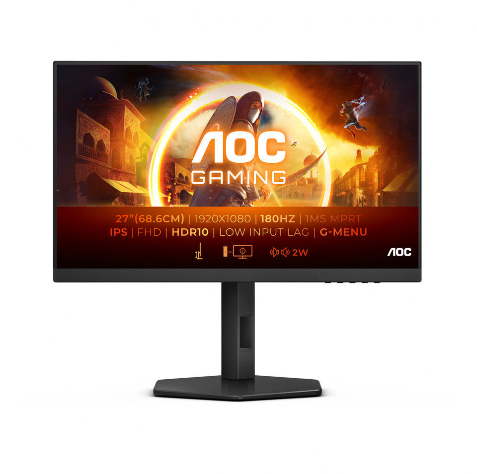 AOC 27G4XE Monitor 27" IPS 180Hz Full HD 1ms Multimediale 2*HDMI/DisplayPort