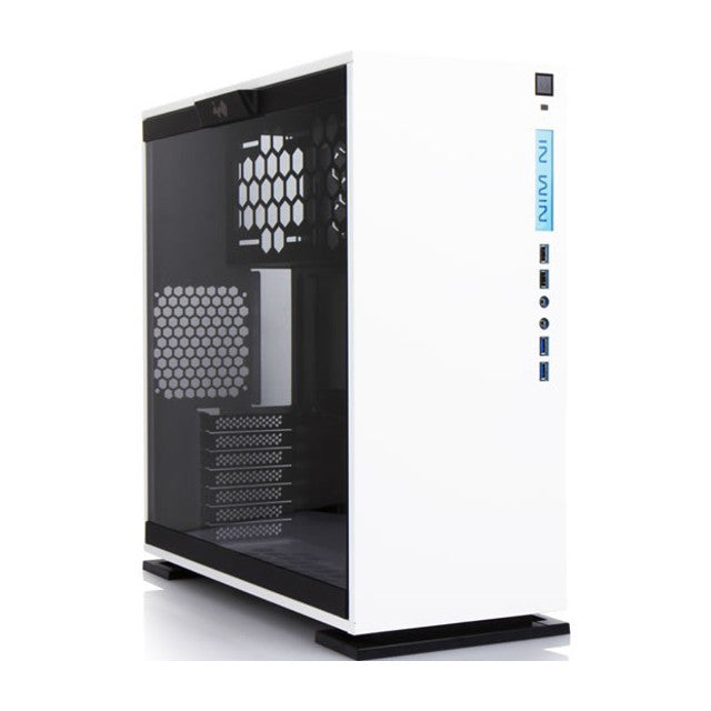 In Win 303 WHITE Middle Tower Paratia laterale vetro temperato - Bianco No-Power mATX/miniITX/ATX