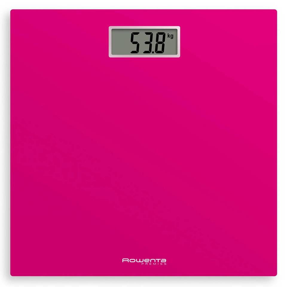 Rowenta Premiss BS1403 Bilancia Pesapersone Elettronica Rosa