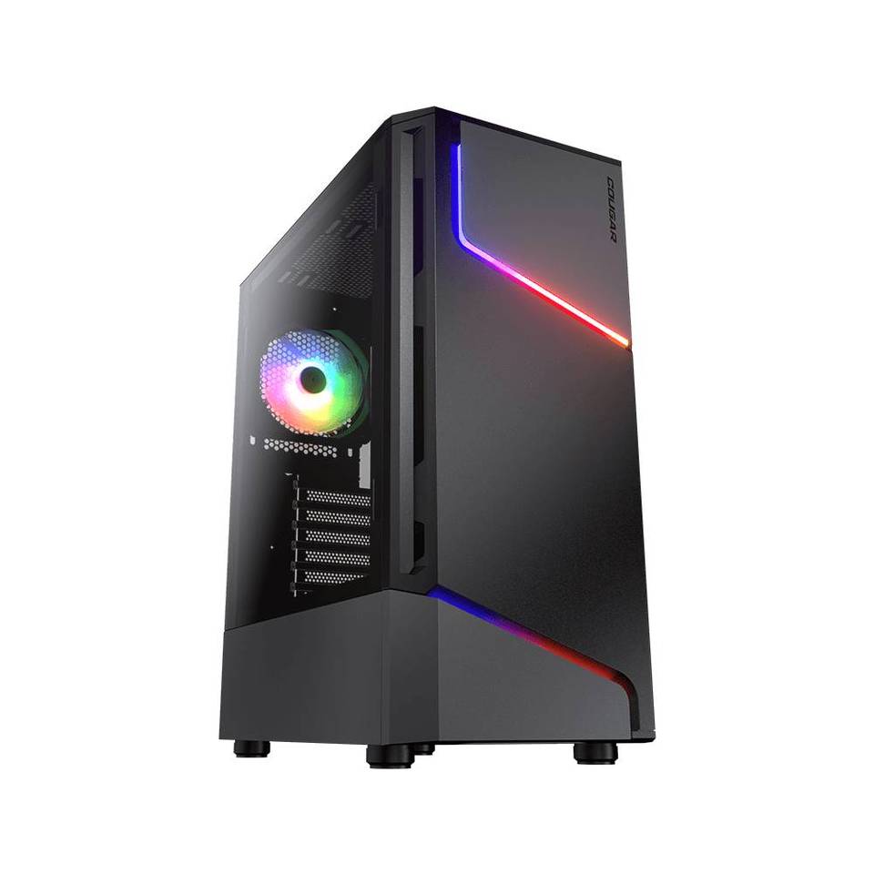 Cougar MX360 RGB Middle Tower No-Power Vetro Temperato minITX/mATX/ATX Nero/Grigio