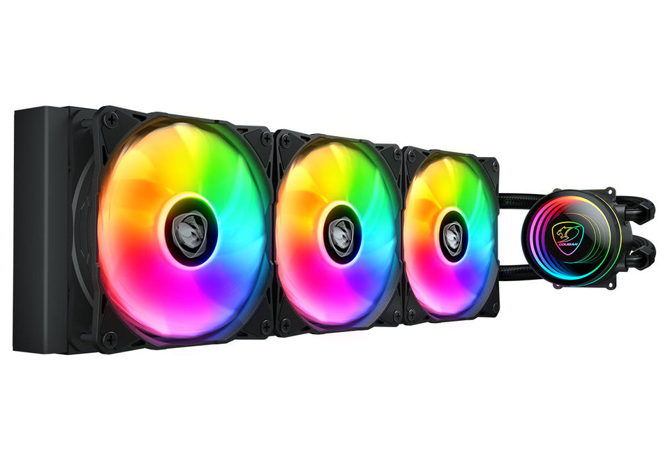 Cougar Poseidon Elite 360 ARGB CPU Liquid Cooler Intel 1851/1700 AMD AM4/AM5 Nero