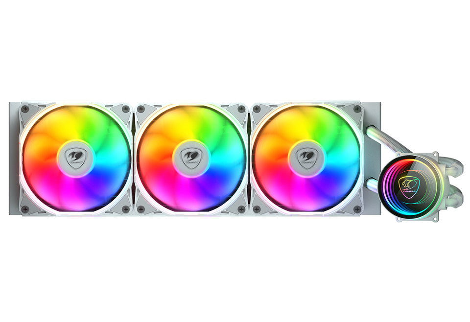 Cougar Poseidon Elite ARGB 360 White CPU Liquid Cooler Intel 1851/1700 AMD AM5/AM4