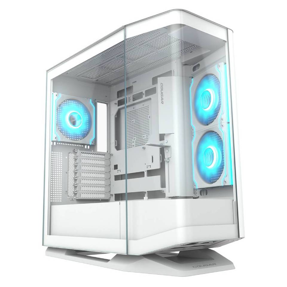 COUGAR FV270 White RGB Case Midi Tower Vetro Temprato No-Power E-ATX/CEB/ATX/mATX/Mini-ITX