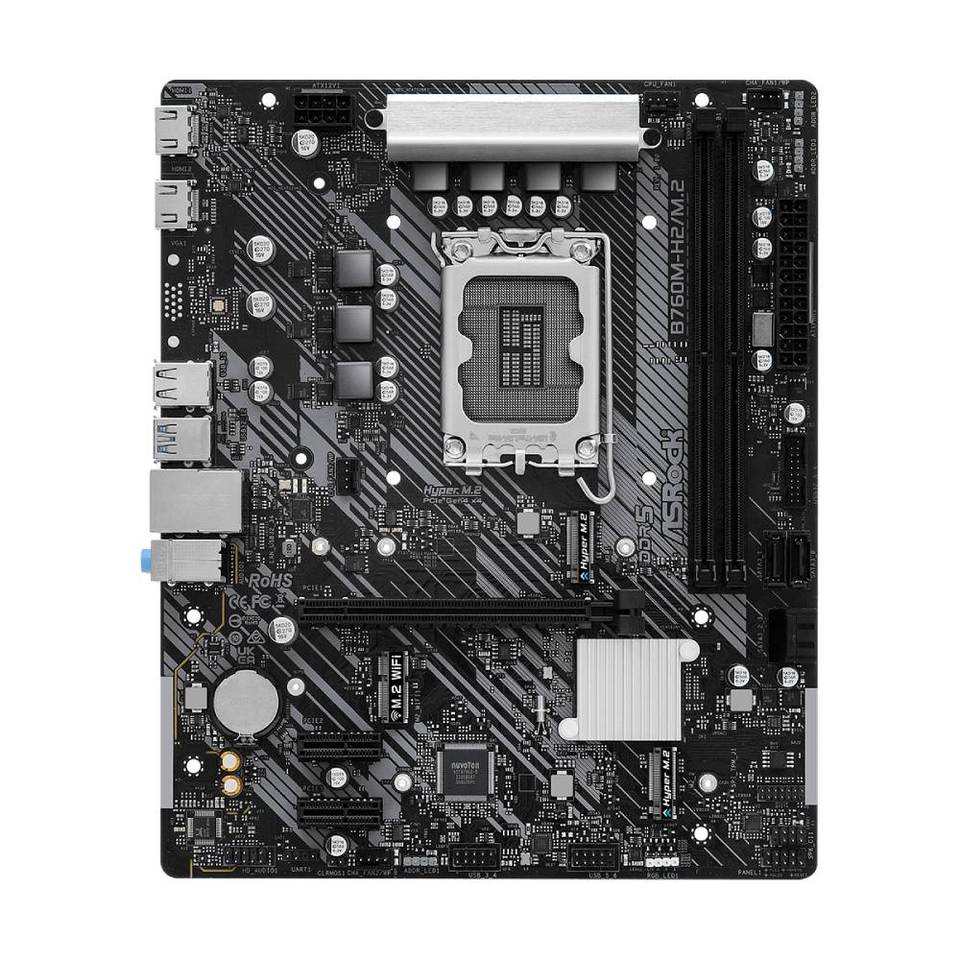 ASRock B760M-H2/M.2 Intel B760 2*DDR5 2*M.2 4*SataIII sk1700 2*HDMI mATX