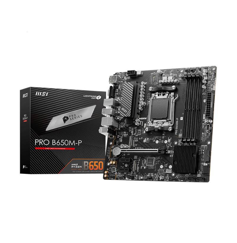 MSI PRO B650M-P AMD B650 4*DDR5 2*M.2 4*SataIII AM5 HDMI/DisplayPort/VGA mATX