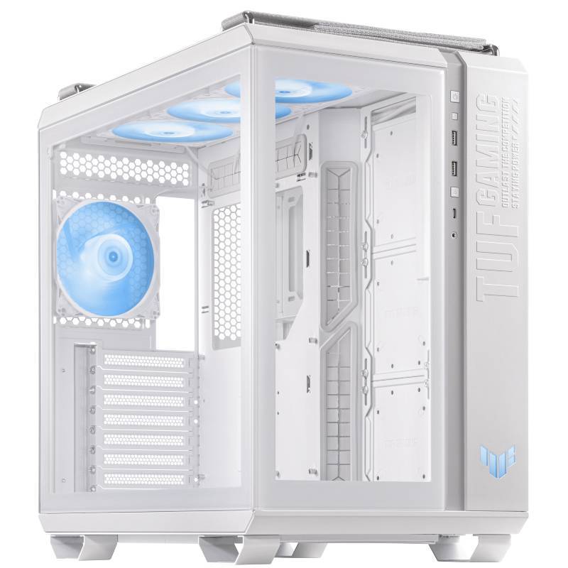 Asus TUF Gaming GT502 Plus ARGB White Middle Tower Vetro Temperato No-power Mini-ITX/mATX/ATX