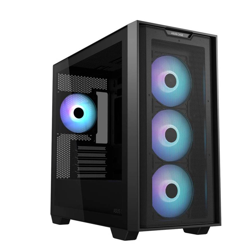 Asus A21 Plus TG ARGB Black Mini Tower No-Power Vetro Temperato minITX/mATX