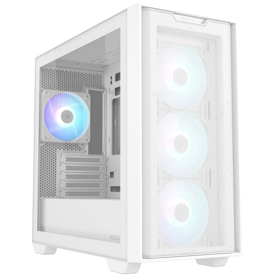 Asus A21 Plus TG ARGB White Mini Tower No-Power Vetro Temperato minITX/mATX