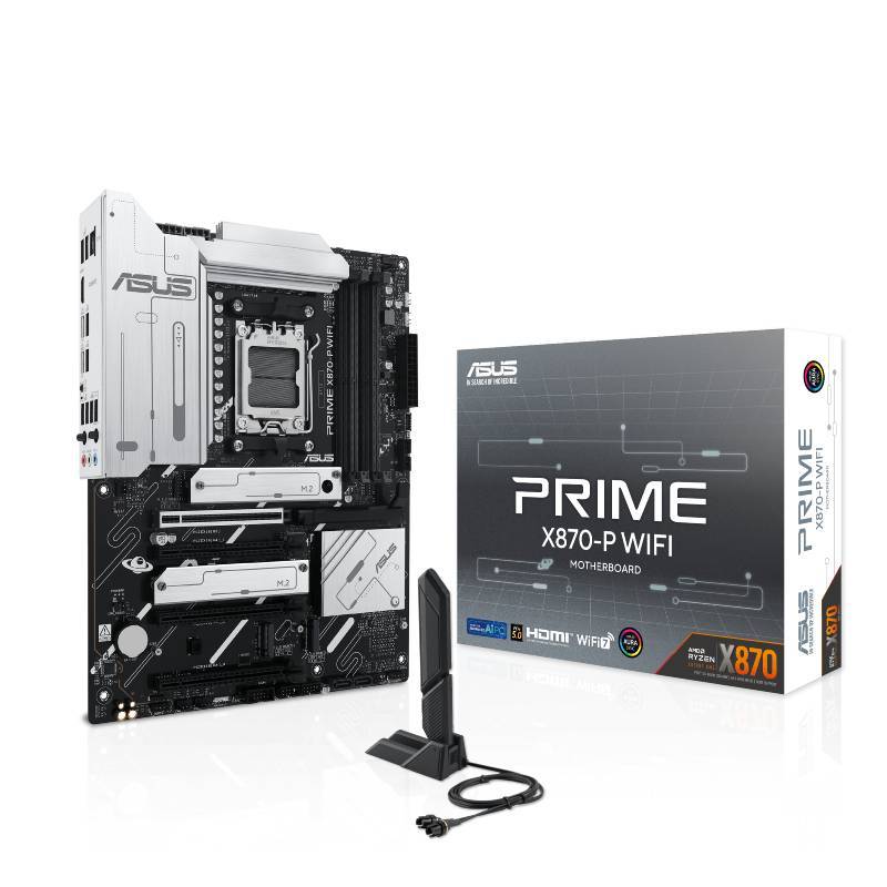 Asus Prime X870-P Wi-Fi AMD X870 4*DDR5 4*M.2 2*SataIII AM5 HDMI ATX