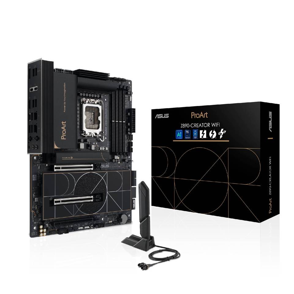 ASUS ProArt Z890-CREATOR WIFI Intel Z890 4*DDR5 5*M.2 4*SataIII sk1851 HDMI/DisplayPort 4 ATX