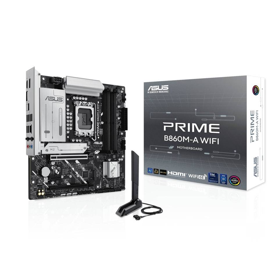 ASUS Prime B860M-A Wi-Fi Intel B860 4*DDR5 2*M.2 4*SataIII sk1851 HDMI/2*DisplayPort mATX