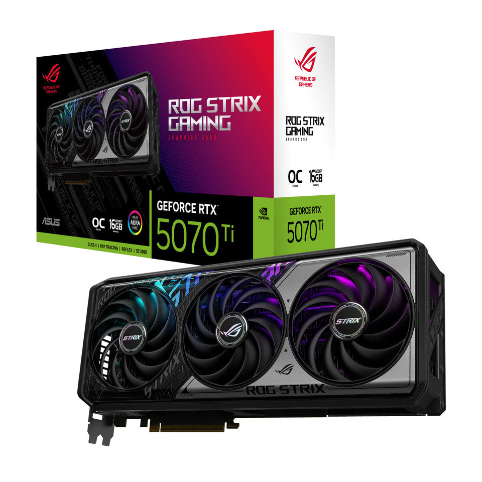 ASUS ROG Strix GeForce RTX 5070 Ti OC 16GB GDDR7 PCI-E 5.0 Scheda Grafica