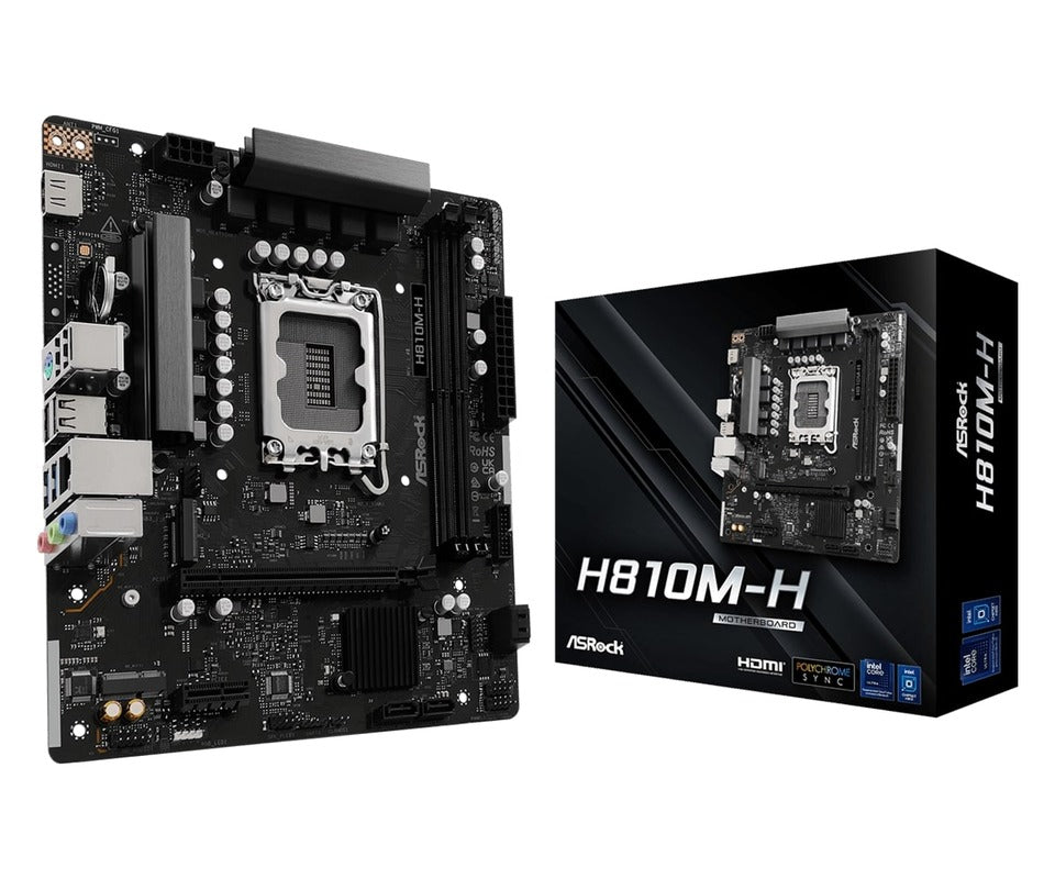 ASRock H810M-H Intel H810 2*DDR5 1*M.2 4*SataIII sk1851 HDMI mATX