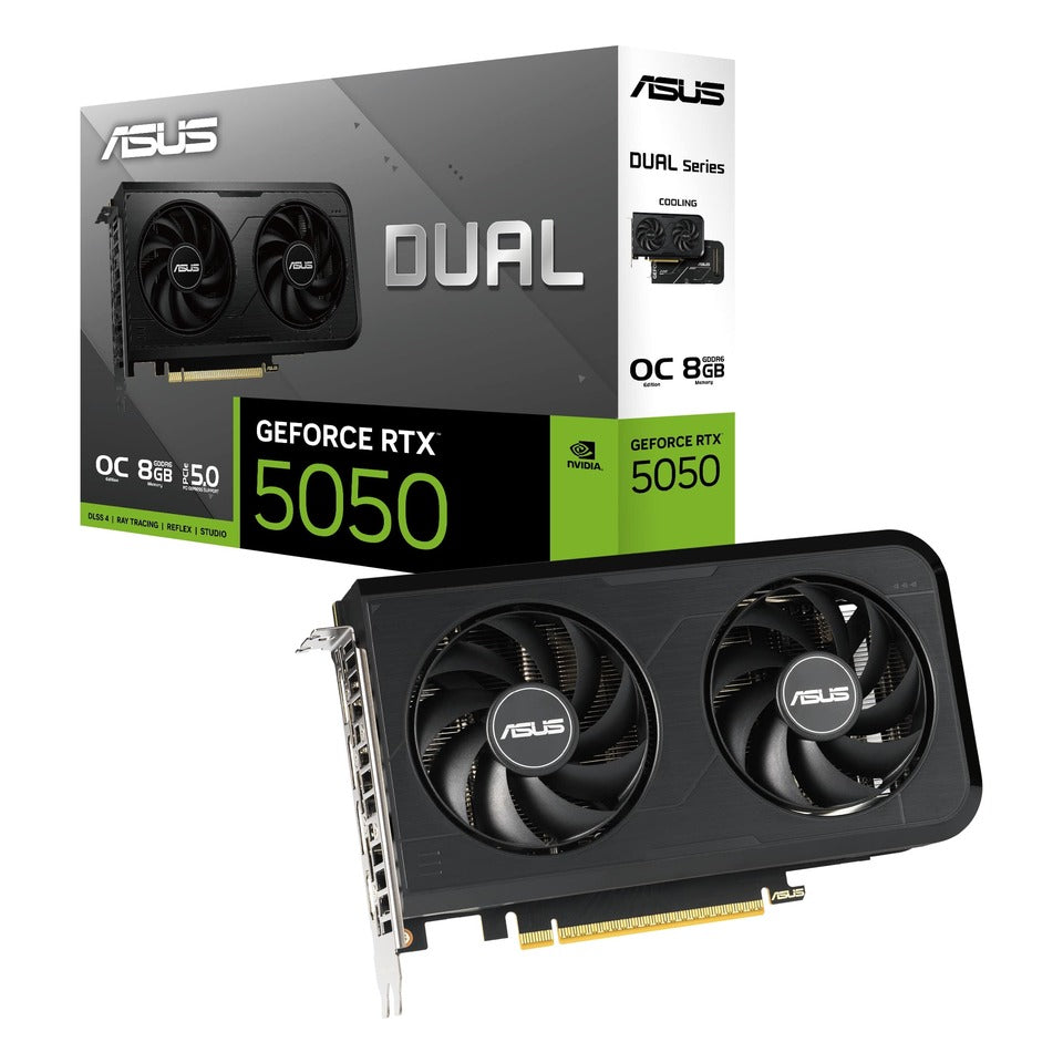 ASUS Dual GeForce RTX 5050 OC Edition 8GB GDDR6 DLSS4 1*HDMI/3*DisplayPort PCi Ex 5.0 16x