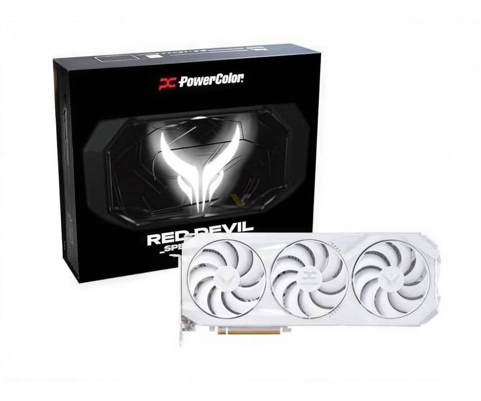 PowerColor Red Devil Spectral White Radeon RX 9070 XT 16GB GDDR6 HDMI/3*DisplayPort PCi Ex 5.0 16x