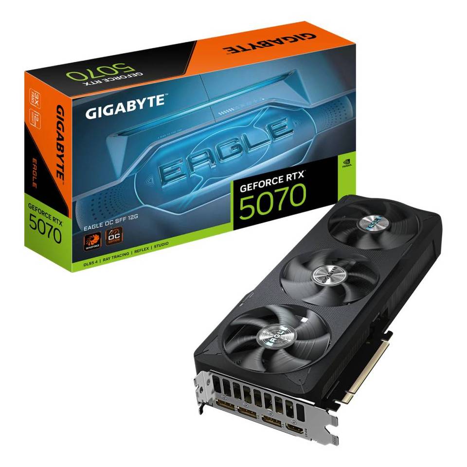 GIGABYTE GeForce RTX 5070 EAGLE OC SFF 12GB GDDR7 DLSS4 1*HDMI/3*DisplayPort PCi Ex 5.0 16x