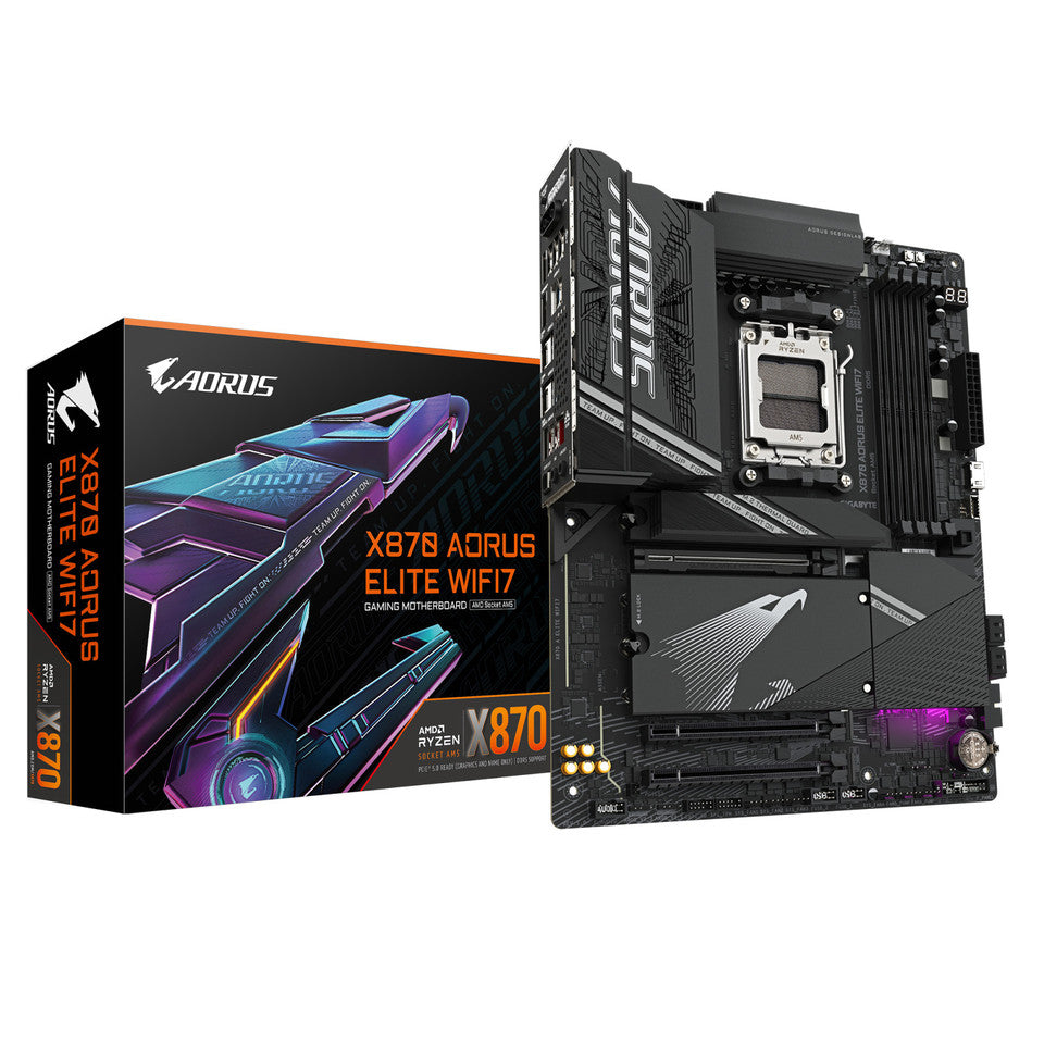 GIGABYTE AORUS ELITE X870 WIFI7 AMD X870 4*DDR5 4*M.2 4*SataIII skAM5 HDMI ATX