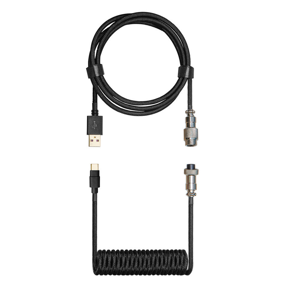 Cooler Master Coiled Keyboard Cable Shadow Black