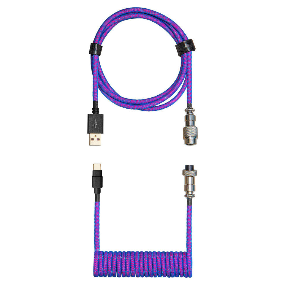 Cooler Master Coiled Keyboard Cable Blue Purple