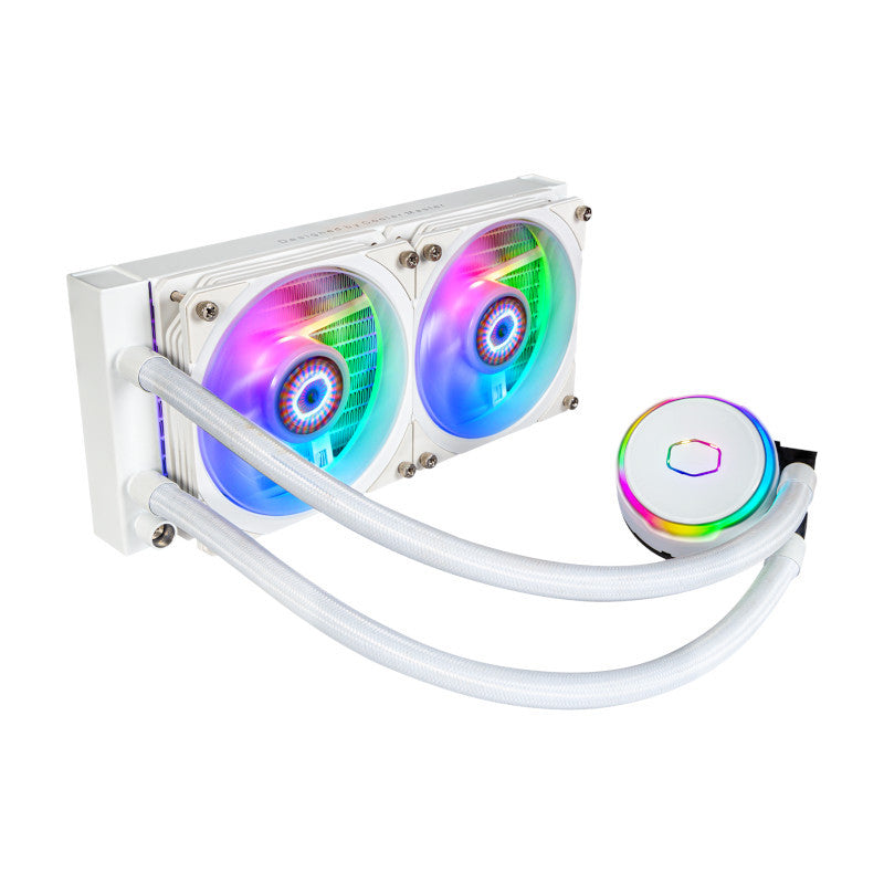 Cooler Master MasterLiquid PL240 Flux White Edition Intel 1851/1700/1200 AMD AM4/AM5/sTRX4