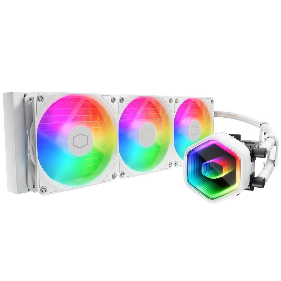 Cooler Master MasterLiquid 360 Core II White ARGB CPU Liquid cooler Intel 1851/1700/1200 AMD AM5/AM4
