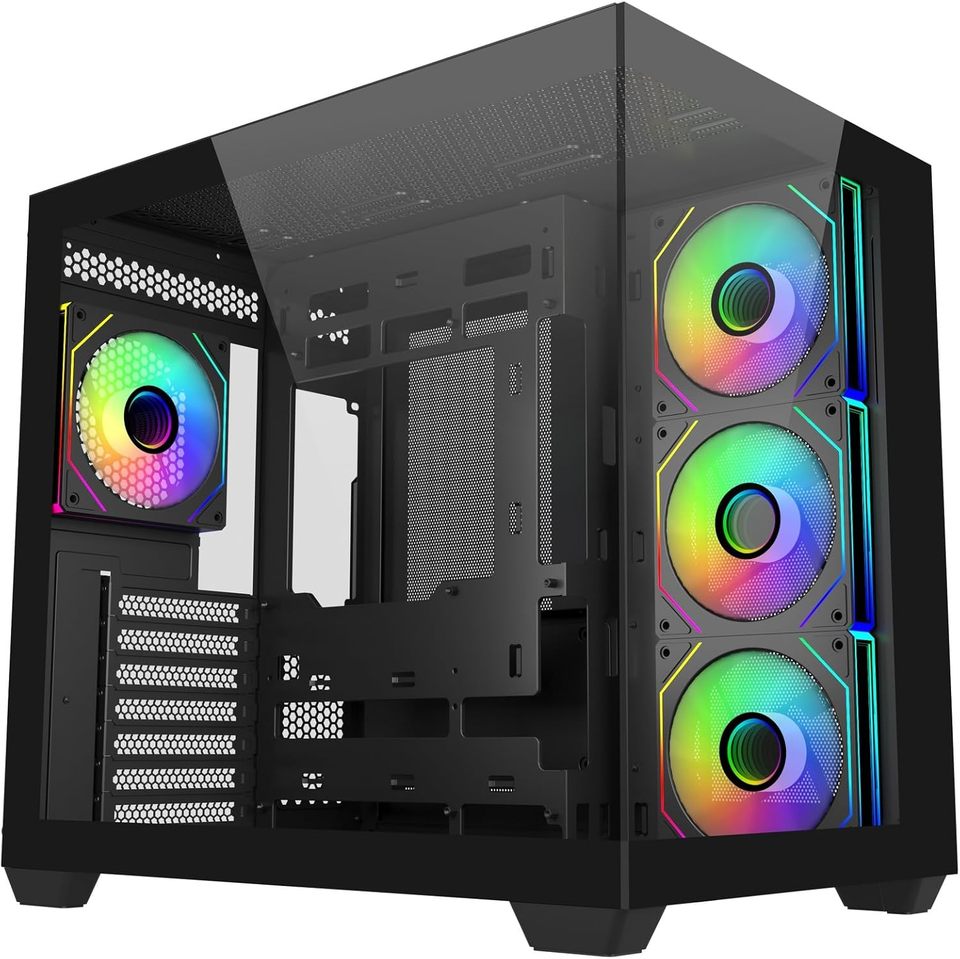 Cooler Master Elite 681 Black ARGB Case Midi Tower Vetro Temperato No-Power ATX/mATX/Mini-ITX