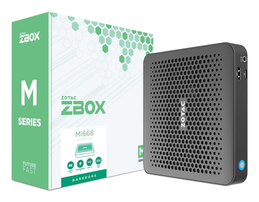 Zotac ZBOX MI668 Intel Core i7-1360P Intel Iris Xe Graphics Wi-Fi/BT No OS - PC Barebone