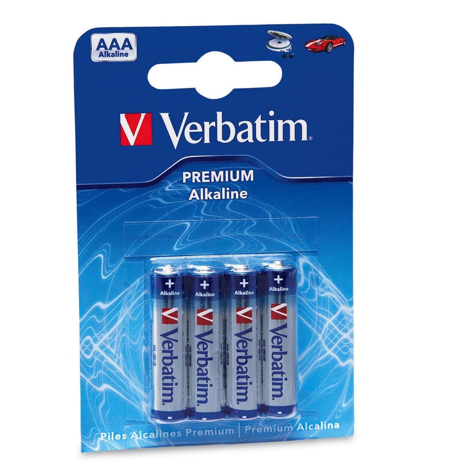 Verbatim batteria AAA alkaline 4 pz