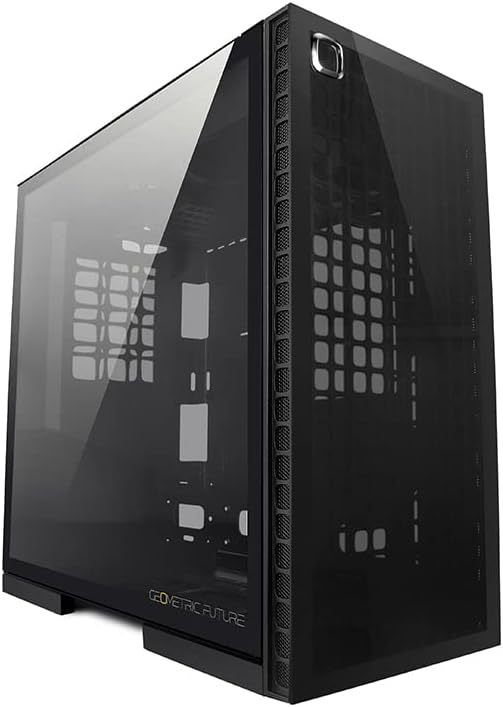 Geometric Future Cezanne Case Mid Tower No-Power Vetro Temperato minITX/mATX/ATX/E-ATX Nero