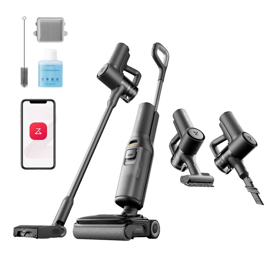 Roborock F25 Ace Combo Aspirapolvere Elettrico 5-in-1 per Umido e Secco