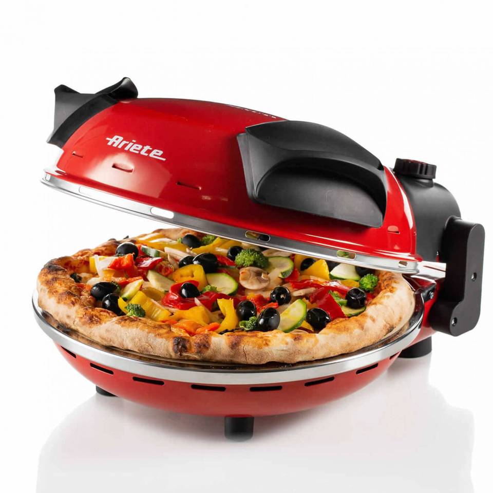 Ariete 909 Forno Pizza piastra in pietra refrattaria antiaderente Temperatura max 400° 1200W Timer 30min
