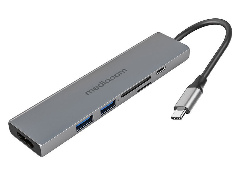 Mediacom MD-C312 Docking Station USB-C to HDMI/2*USB2.0/SD/microSD/USB-C