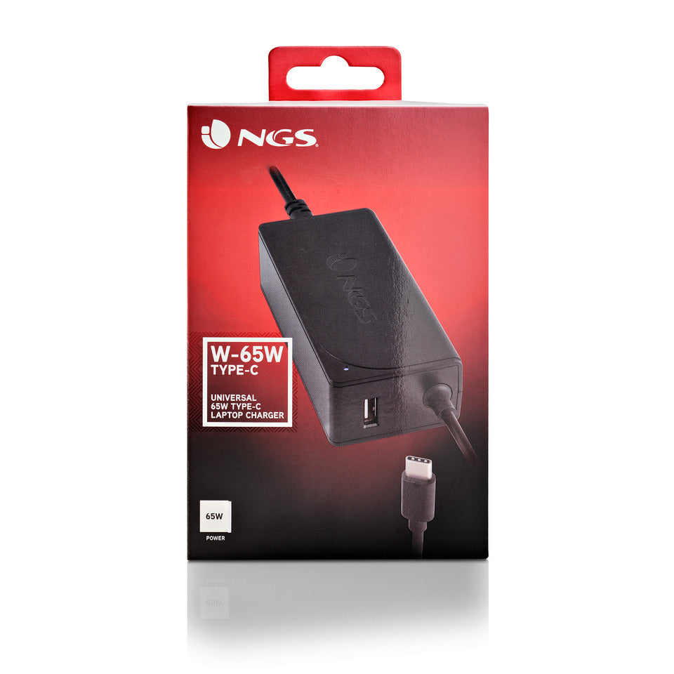 NGS W-65W Alimentatore Notebook 65W Type-C Nero