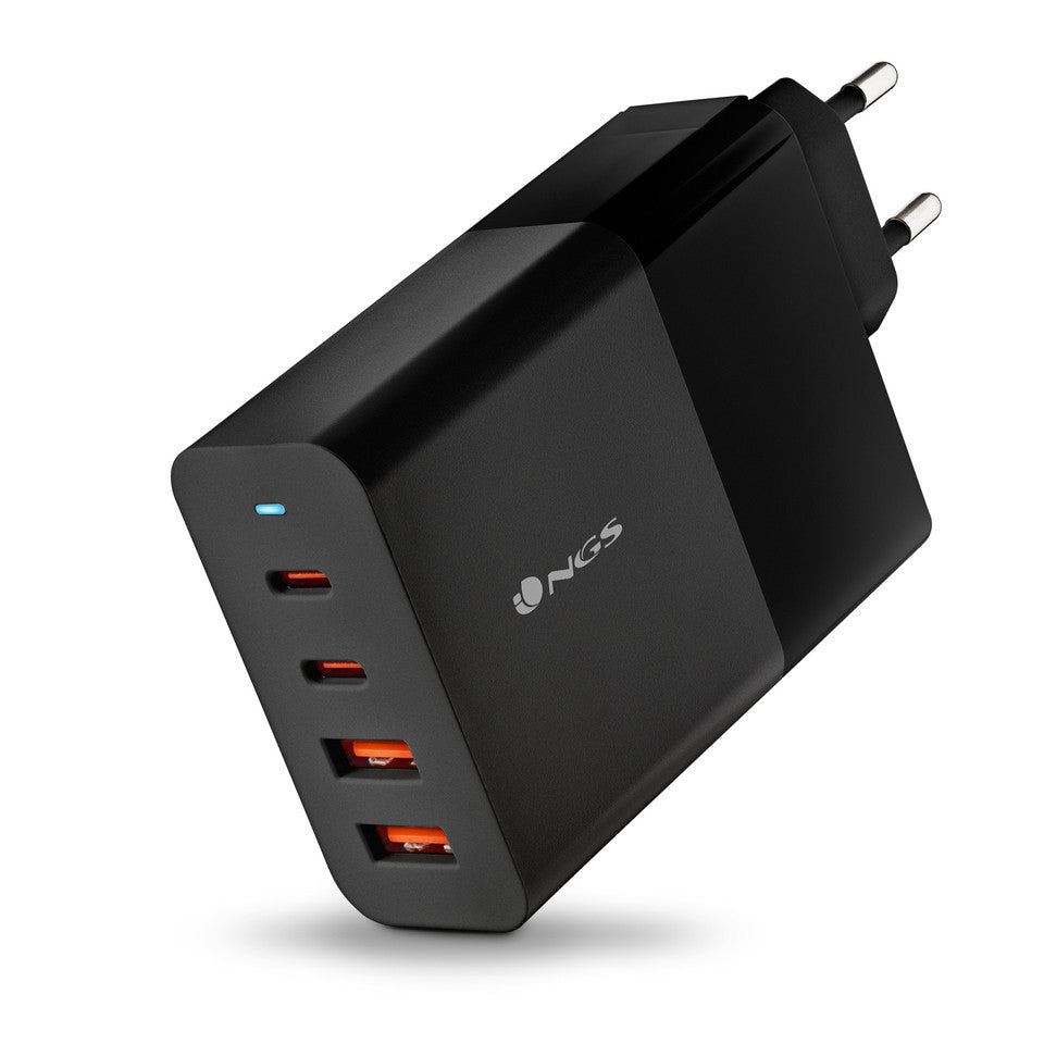 NGS Caricabatterie da Parete 100W 2*USB-C/2*USB-A
