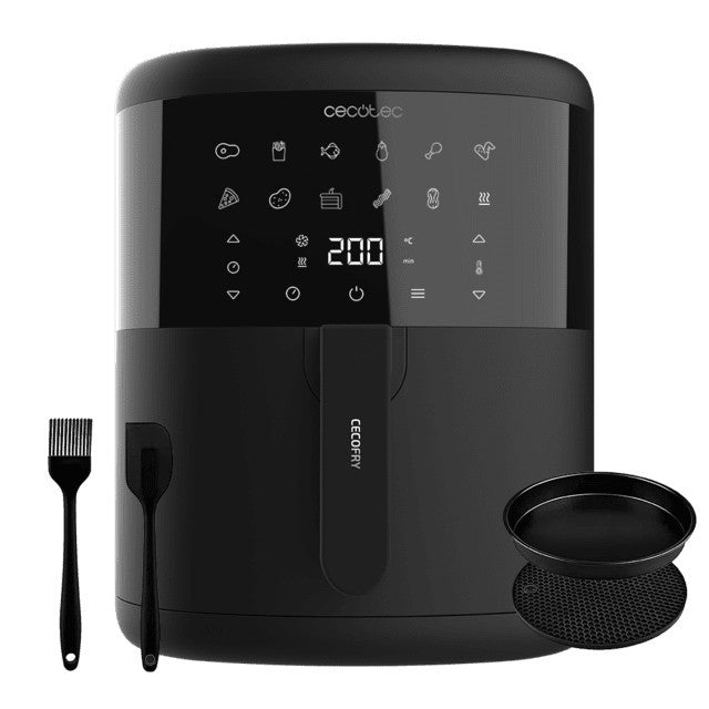 Cecotec Cecofry Bombastik 6000 Friggitrice ad Aria 6L 1700W Touch Control Nero