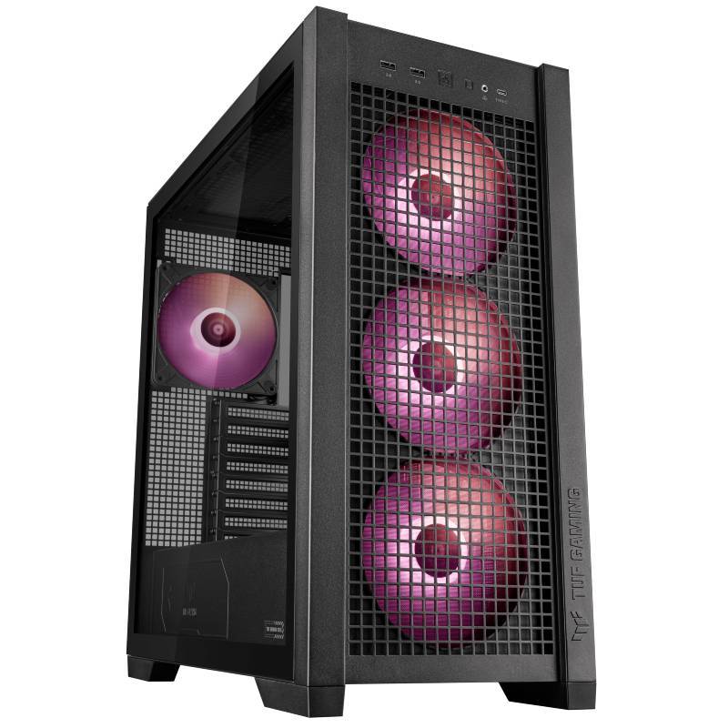 Asus TUF Gaming GT302 ARGB Black Mid Tower No-Power Vetro Temperato E-ATX/ATX/mATX/minITX