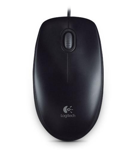 Logitech B100 Mouse Ottico Ambidestro 800DPI 3 Tasti USB Nero
