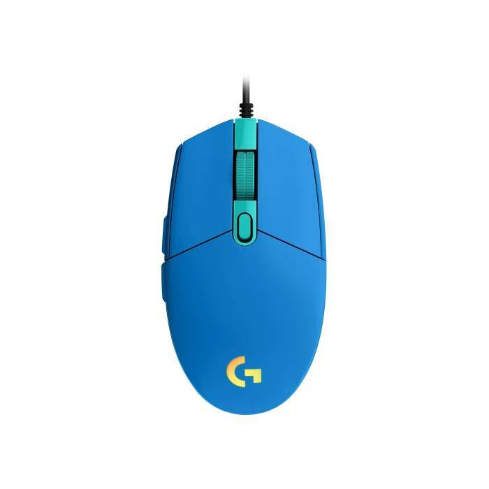 Logitech G203 Lightsync RGB Mouse Ottico 8000DPI 6 Tasti USB Blu