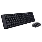 Logitech Wireless Desktop MK220 Kit Mouse e Tastiera Compatti Nero