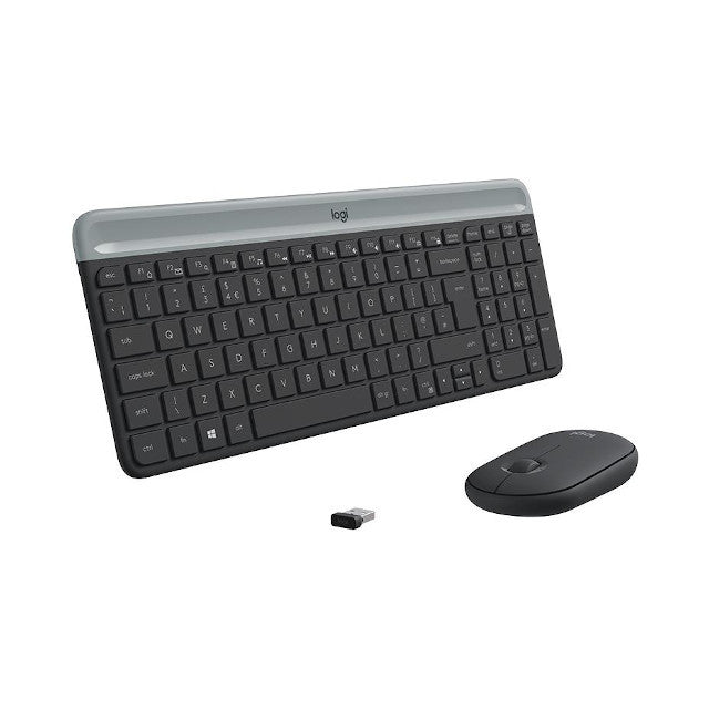 Logitech MK470 Slim Kit Tastiera Mouse  Wireless Layout IT