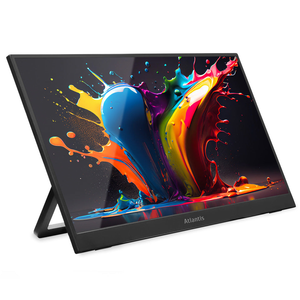 Atlantis A05-P156WP Monitor Portatile 15,6" IPS 60Hz Full HD 25ms Multimediale Mini-HDMI/2*USB-C