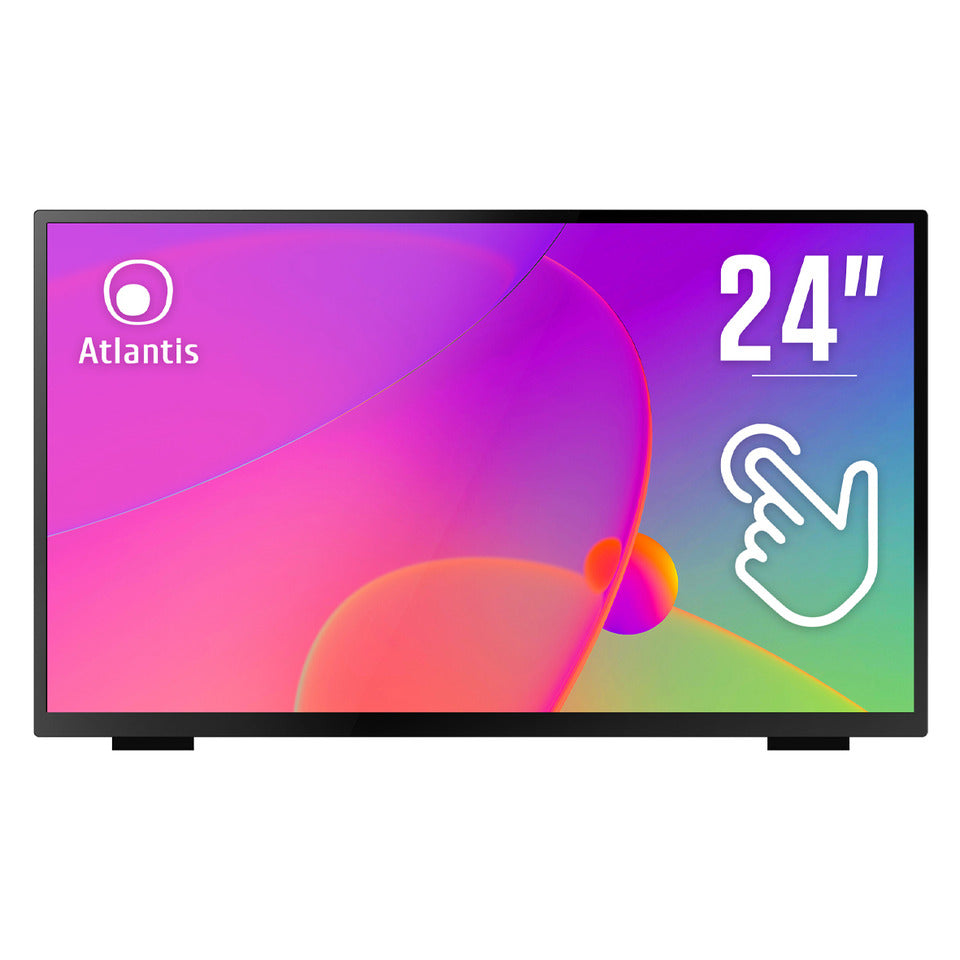 Atlantis T24 Monitor Multi Touch 23,8" LCD 60Hz Full HD 16ms Multimediale VGA/HDMI/DisplayPort